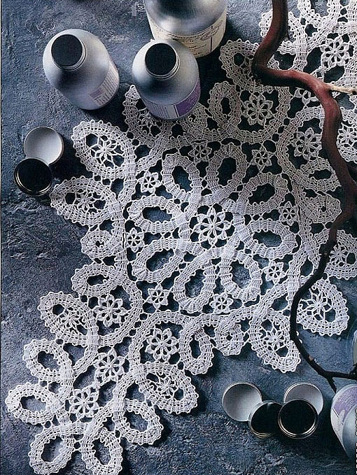 Twists and Turns Lace Crochet Doily
