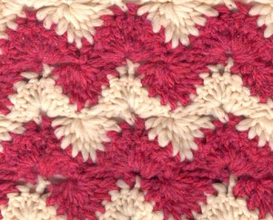 Zig Zag Two Toned Crochet Stitch