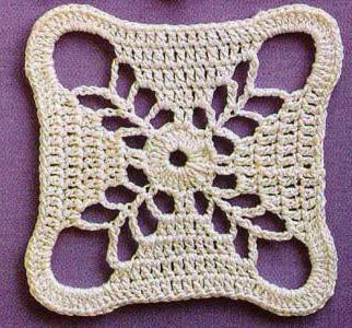 Crochet Square X Shape