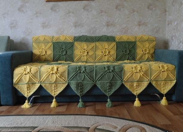 Flower Square Crochet Throw Pattern Free