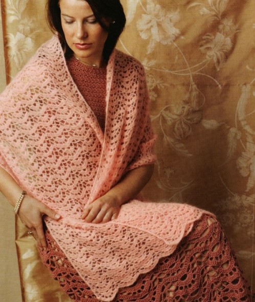 Pretty Zig Zag Stole - Crochet