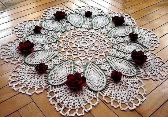 Doily with Roses