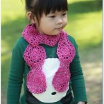 Free Pattern for a Kids Crochet Scarf with Circle Motif