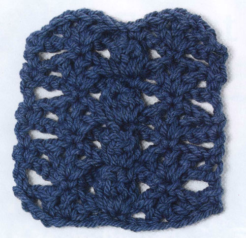 Free Crochet Stitch - Popcorn Columns