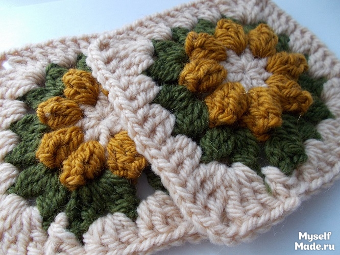Pretty Crochet Square Tutorial