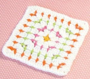 Block Stitch Granny Crochet Square