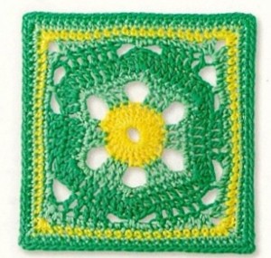 Hexagon in a Square Crochet