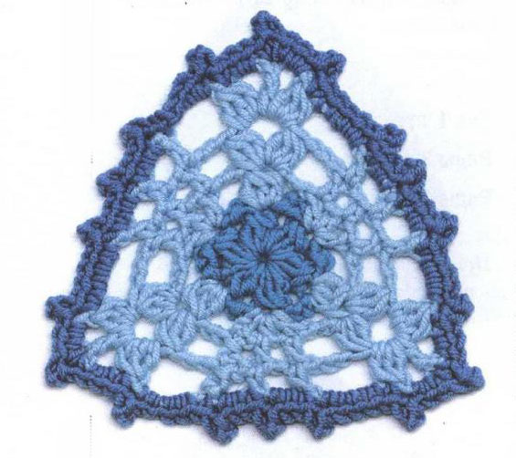 Lace Crochet Triangle Motif