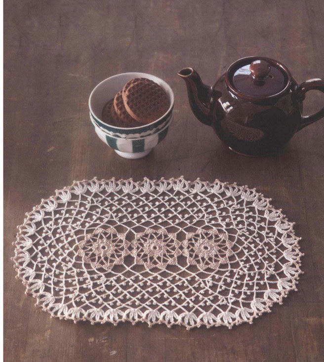 Oval Lace Doily Pattern