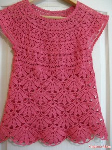 Crochet Tunic in Pink Pattern ⋆ Crochet Kingdom