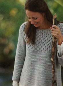 Frosted Window Pane Cable Crochet Sweater Pattern