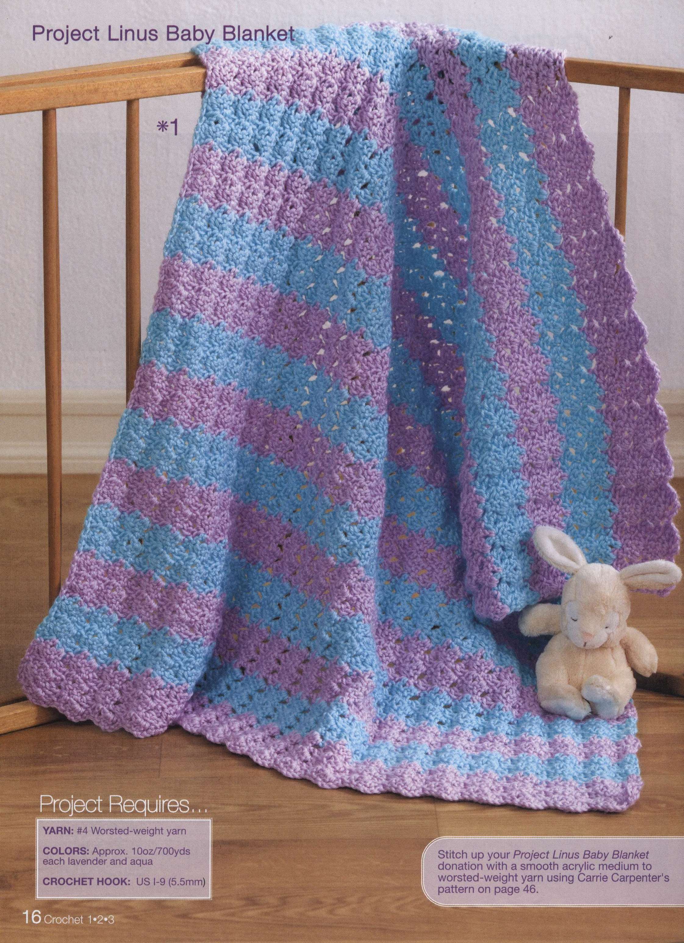 Blue And Purple Baby Blanket Crochet Pattern Crochet Kingdom