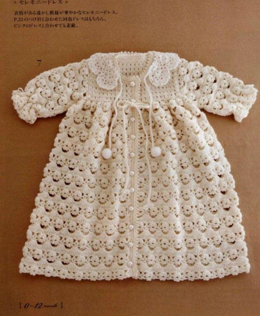 Beautiful Crochet Dress Pattern For Babies