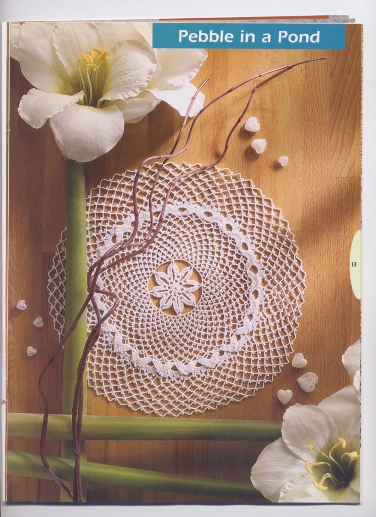 Round Mesh Crochet Doily Pattern