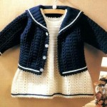 Crochet jacket, dress and pants