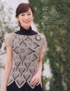 Short sleeved pineapple blouse