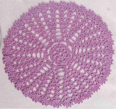 Round doily lesson crochet