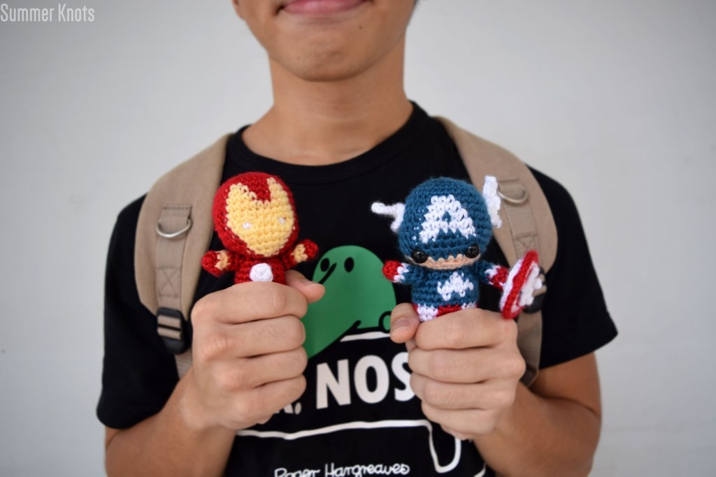 Iron Man and Captain America Amigurumi Crochet Pattern