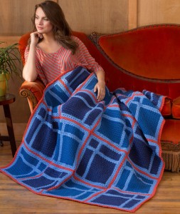 Graphic Crochet Throw Free Crochet Pattern