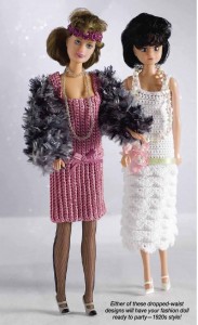 20's Flapper Dress for Barbie Free Crochet Pattern