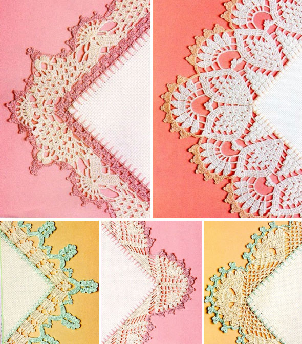 Crochet edging for fabrics