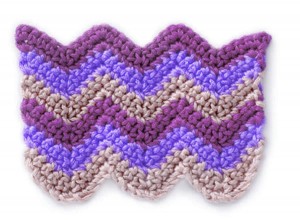 Free Crochet Striped Chevrons Stitch