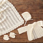 Lacy Crocheted Baby Outfit