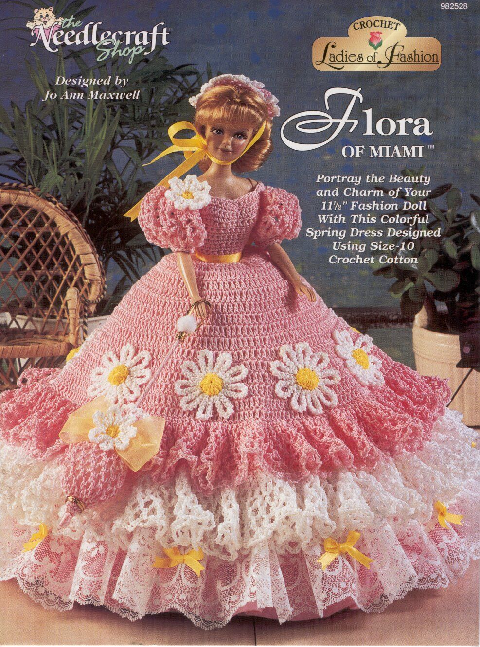 Flora of Miami Gown for Barbie Free Crochet Pattern ⋆ Crochet Kingdom