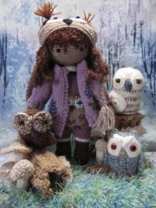 Miranda, the Owl Whisperer Crochet Doll