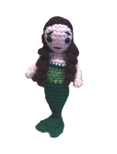 Myra, the Little Mermaid (Free amigurumi doll pattern)