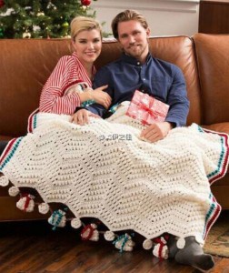 Chevron Bubble Crochet Blanket Pattern