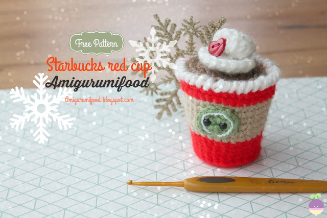 Starbucks Red Cup Amigurumi Pattern