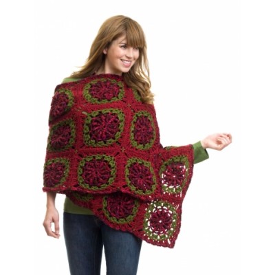 Caron Yuletide Wrap Crochet Pattern