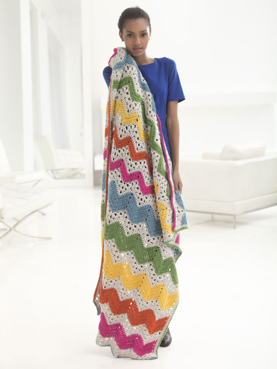 How To Make A Ripple Rainbow Afghan in Crochet