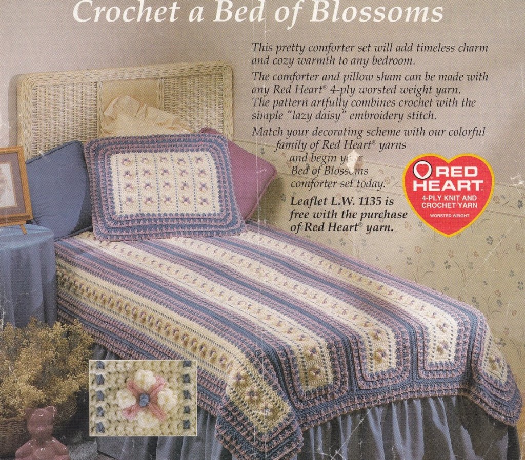 Crochet a bed of blossoms