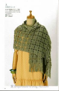 Flower square stole