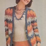 Vintage Crochet Pattern – 1970s Sweater and Scarf Set