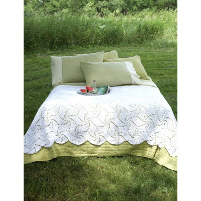 Spinning Wheels Bedspread Free Crochet Pattern