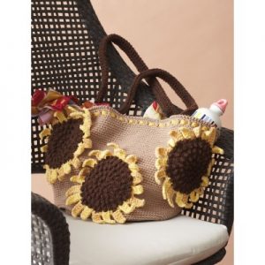 Sunflower Bag Free Crochet Pattern