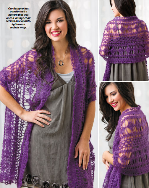 Purple Haze Wrap Free Crochet Pattern