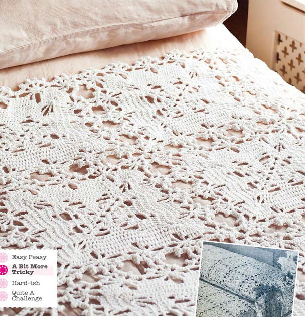 Vintage bedspread crochet pattern