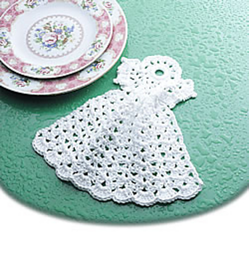 Angel Dishcloth free crochet pattern