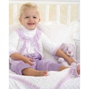 Baby Jacket and Blanket Set Free Crochet Patterns ⋆ Crochet Kingdom