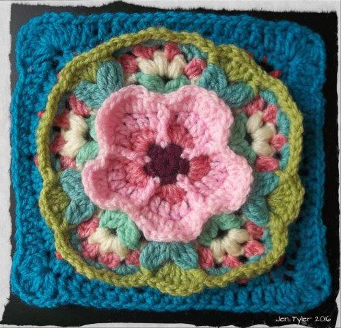 crochet cherry blossom pattern snow square jen tyler patterns