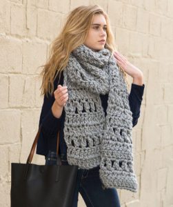 Crochet Super Simple Scarf Free Bulky Yarn Crochet Pattern