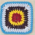 Granny square with circle inside