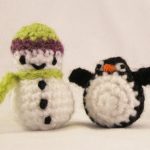 Mini Snowman - free pattern crochet
