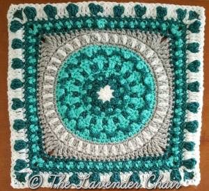 Peony Mandala Crochet Square Pattern