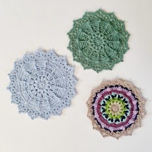 Puffs & Picots Mandala Crochet Pattern