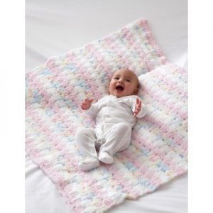 Wide clusters free baby crochet pattern